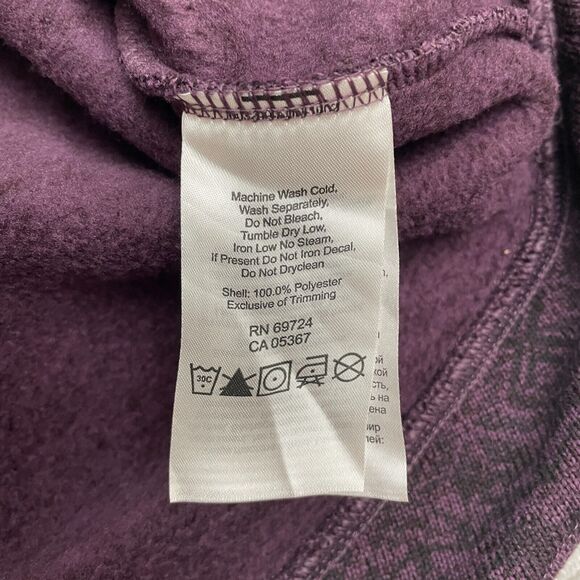 Columbia Pullover Sweater Season Women Medium Purple Geometric Turtleneck Casual - Picture 4 of 11